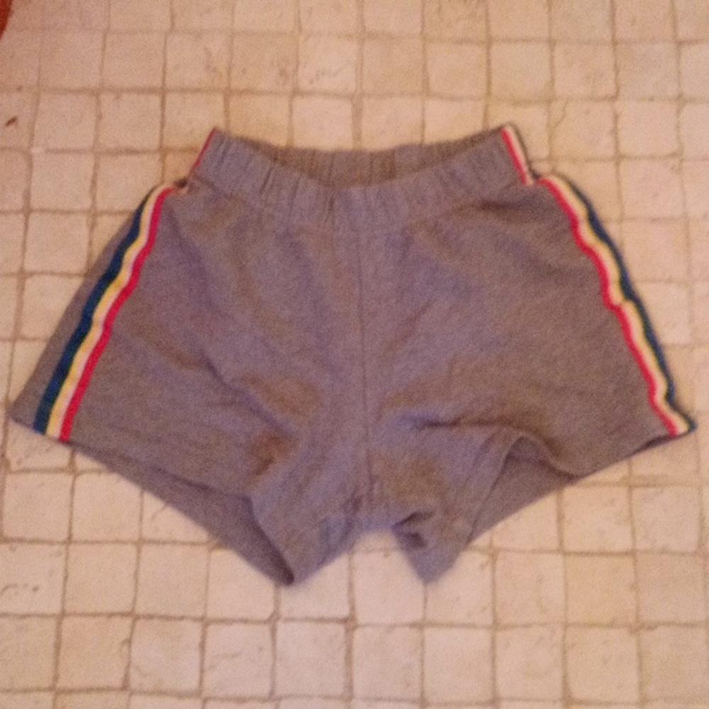 Hanna Anderson shorts side rainbows size 8 kids